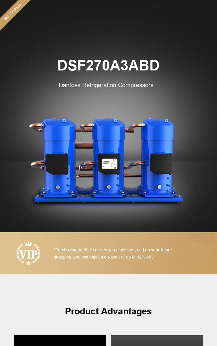 Danfoss Compressor DSF270A3ABD, technical parameters pdf, structure diagram